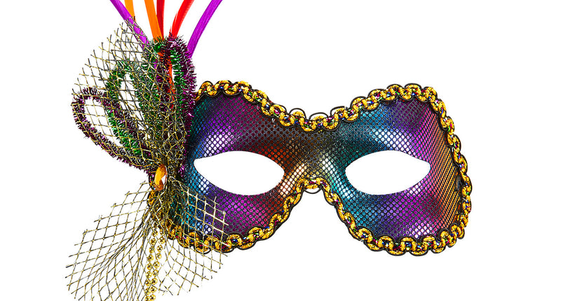 Widmann SRL Oogmaskers in regenboog kleuren