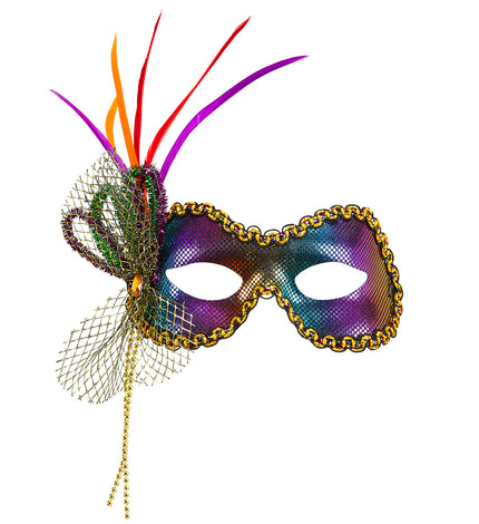 Widmann SRL Oogmaskers in regenboog kleuren