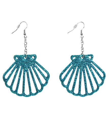 Oorbellen glitter zeemeermin