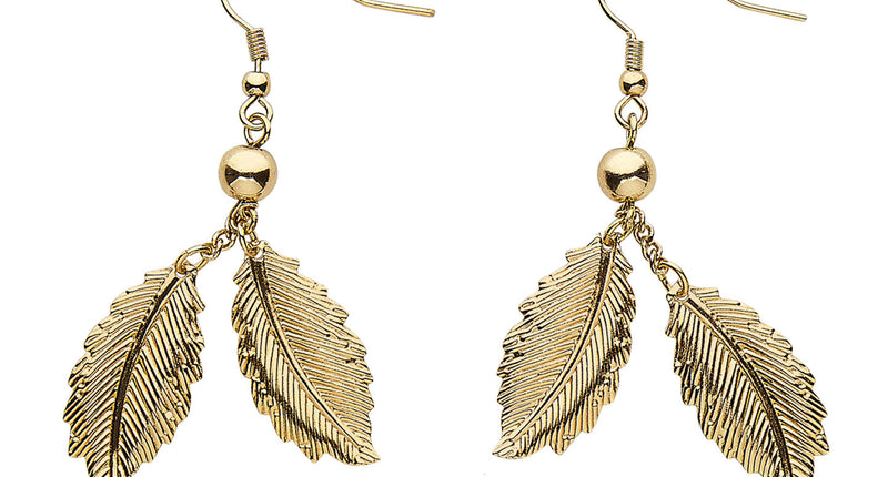 Widmann SRL Oorbellen gouden bladeren