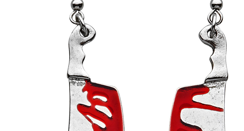 Widmann SRL Oorbellen hakmes met bloed