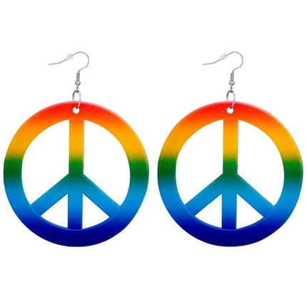 Widmann SRL Oorbellen hippie regenboog Evi