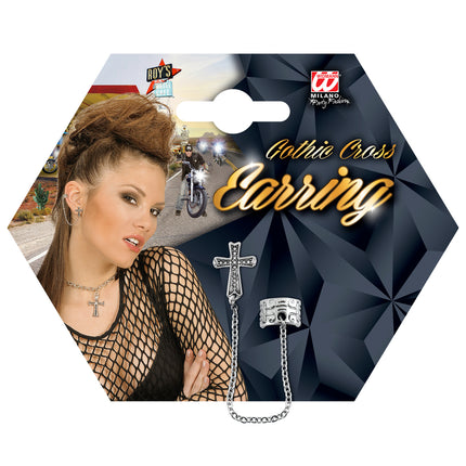 Widmann SRL Oorbellen met kruisje