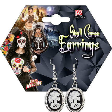 Widmann SRL Oorbellen piraat met schedel