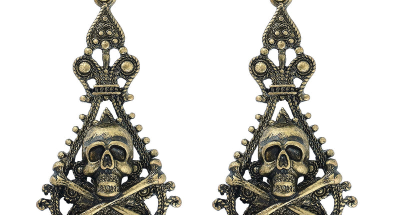 Widmann SRL Oorbellen schedel en botten