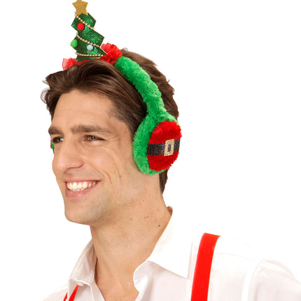 Widmann SRL Oorwarmers met kerstboom