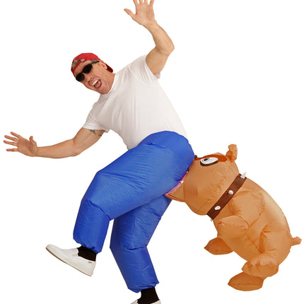 Widmann SRL Opblaasbaar bijtende bulldog pak