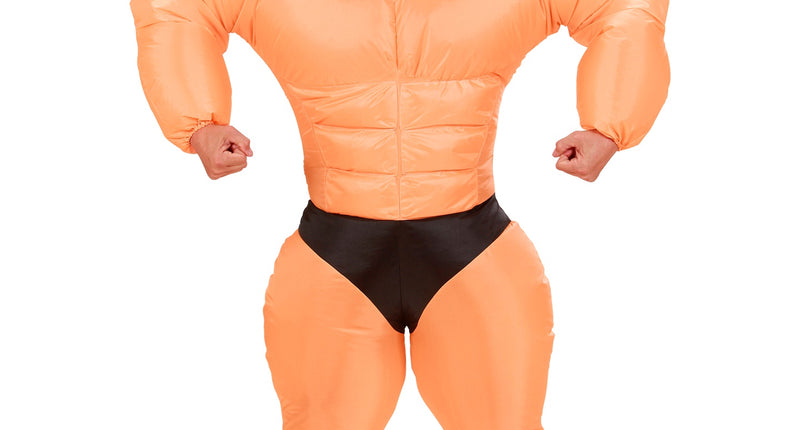 Widmann SRL Opblaasbaar bodybuilder gespierd kostuum