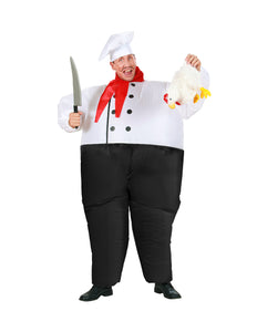 Widmann SRL Opblaasbaar Chef kok kostuum