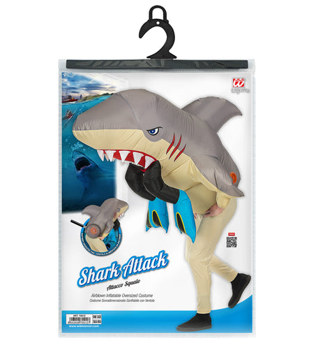 Widmann SRL Opblaasbaar haaien pak unisex