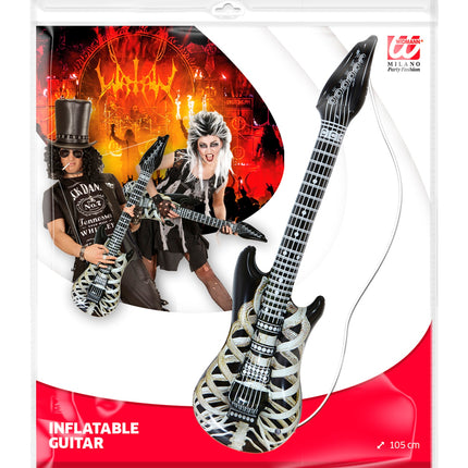 Widmann SRL Opblaasbaar skelet met gitaar