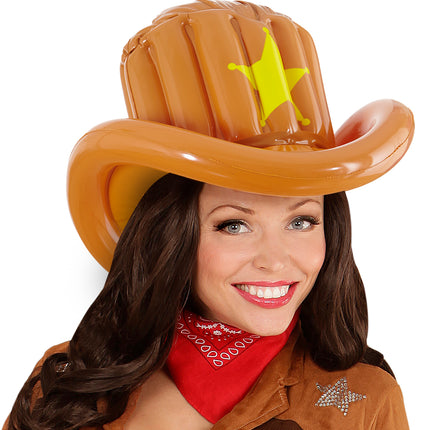 Widmann SRL Opblaasbare cowboy hoeden