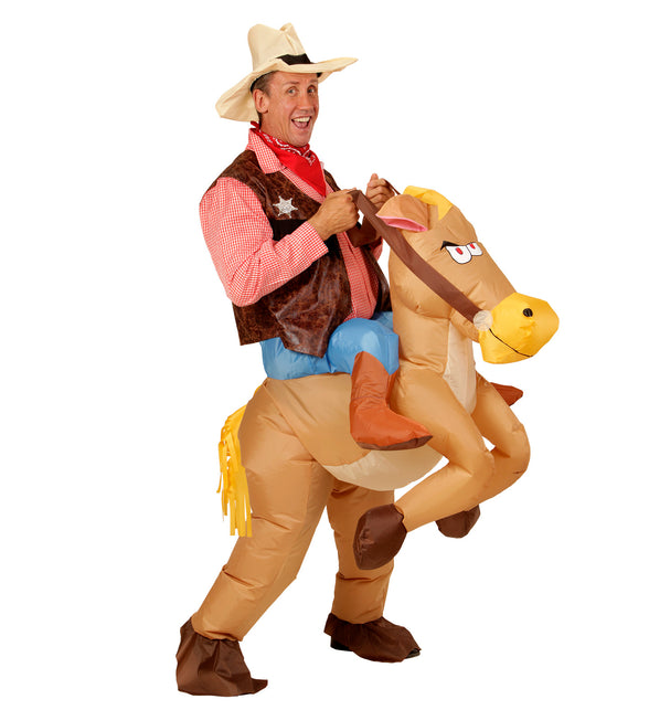 Widmann SRL Opblaasbare cowboy paarden