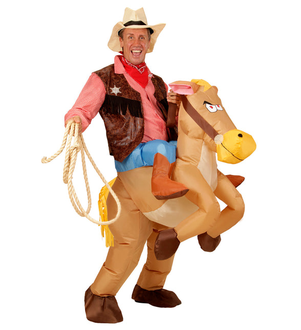 Widmann SRL Opblaasbare cowboy paarden