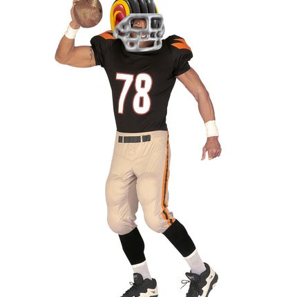 Widmann SRL Opblaasbare football player helm