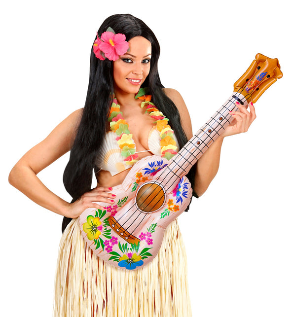 Widmann SRL Opblaasbare gitaar hawaii print