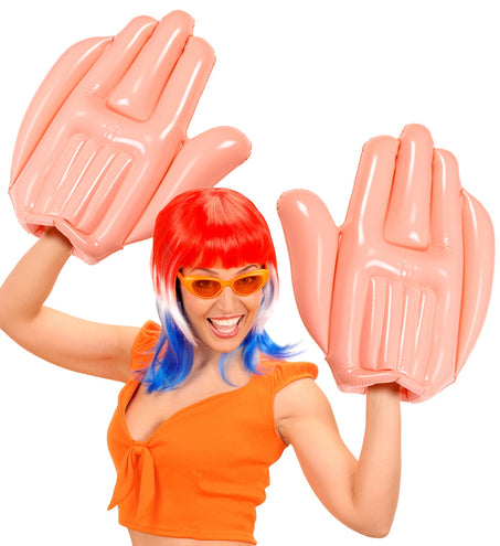 Widmann SRL Opblaasbare hand voor carnaval