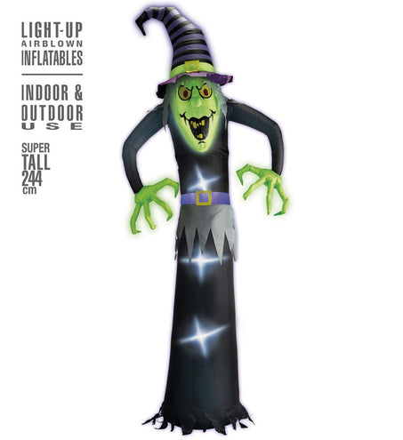 Widmann SRL Opblaasbare heks groot 244cm