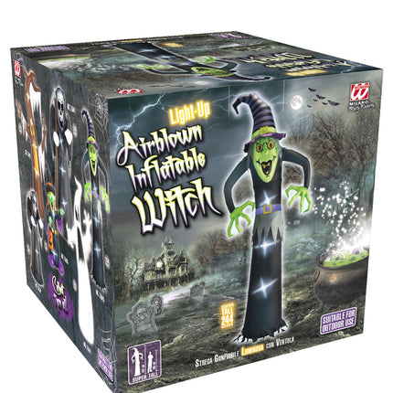 Widmann SRL Opblaasbare heks groot 244cm