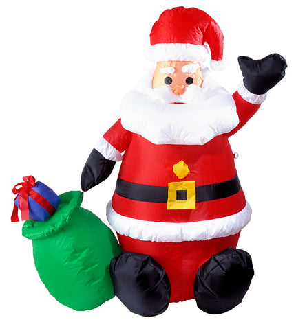 Widmann SRL Opblaasbare kerstman 122cm