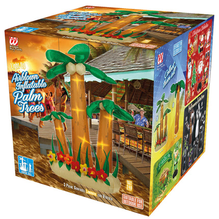 Widmann SRL Opblaasbare palmbomen met licht
