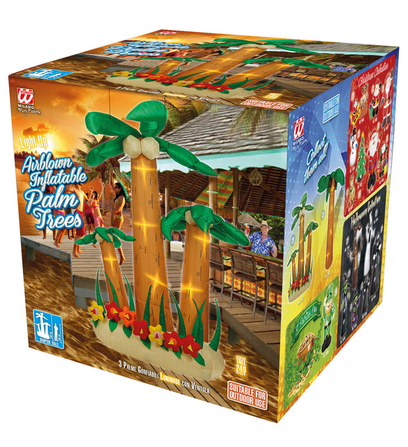 Widmann SRL Opblaasbare palmbomen met licht