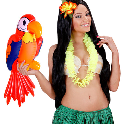 Widmann SRL Opblaasbare papegaai Terry