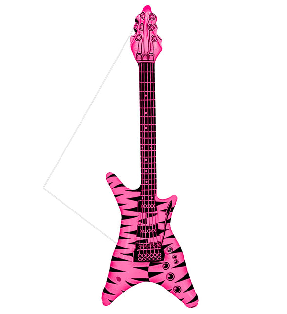 Widmann SRL Opblaasbare rock gitaar roze