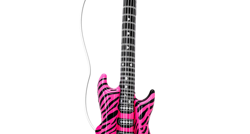 Widmann SRL Opblaasbare roze gitaar