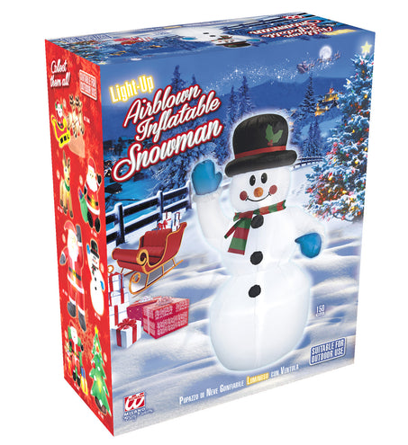 Widmann SRL Opblaasbare sneeuwpop 150cm