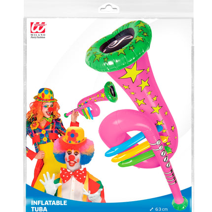 Widmann SRL Opblaasbare tuba Chris roze