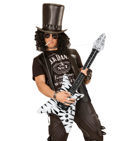 Widmann SRL Opblaasbare zebra gitaar