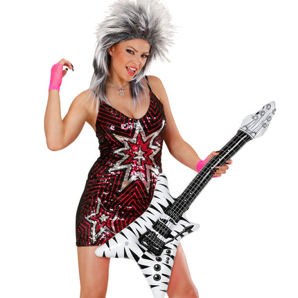 Widmann SRL Opblaasbare zebra gitaar