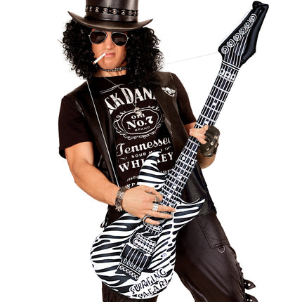 Widmann SRL Opblaasbare zebra gitaar