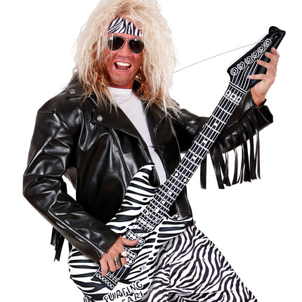 Widmann SRL Opblaasbare zebra gitaar