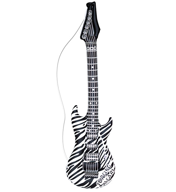 Widmann SRL Opblaasbare zebra gitaar