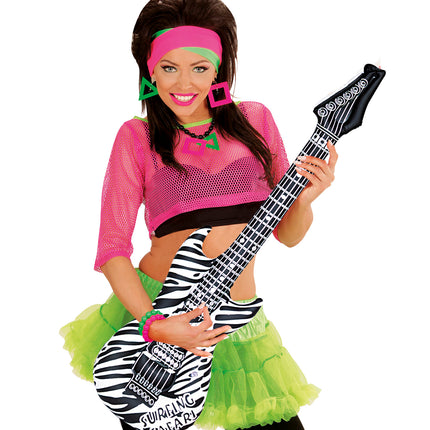 Widmann SRL Opblaasbare zebra gitaar