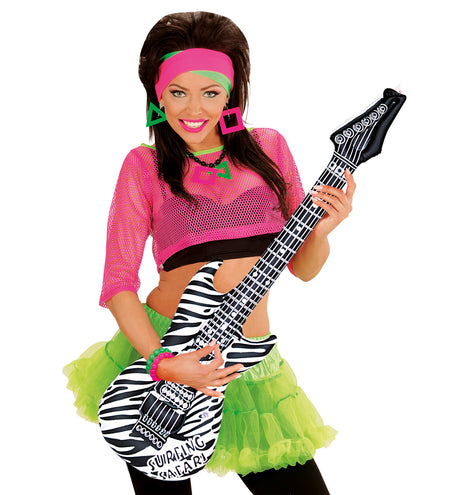 Widmann SRL Opblaasbare zebra gitaar