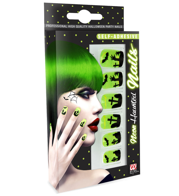 Widmann SRL Opplaknagels spooky neon