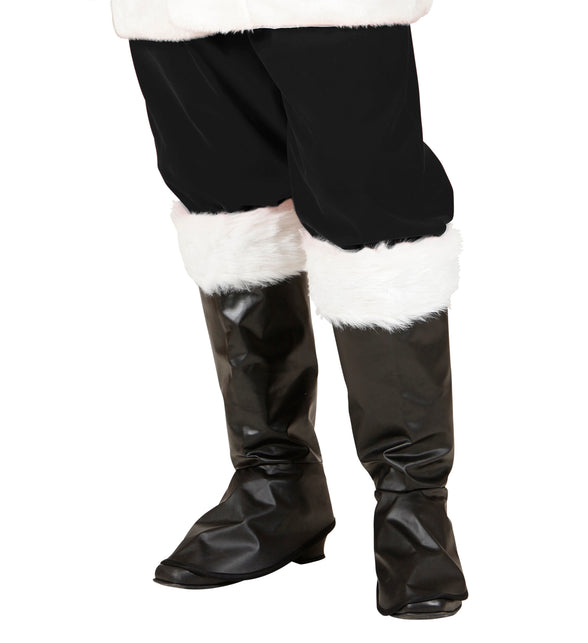Widmann SRL Opzetlaarzen kerstman zwart met pluche