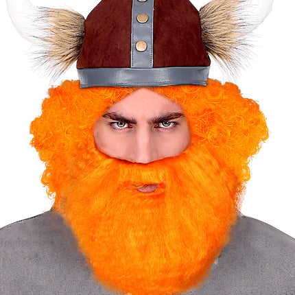 Widmann SRL Oranje baard en snor schot