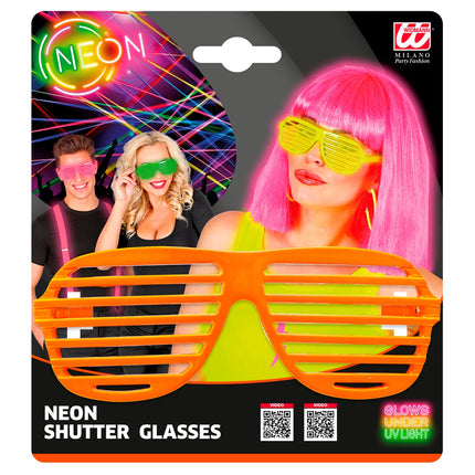 Widmann SRL Oranje bril met luikje