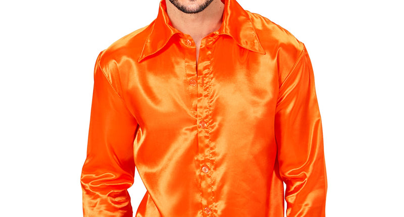 Widmann SRL Oranje jaren 70 Disco shirtjes