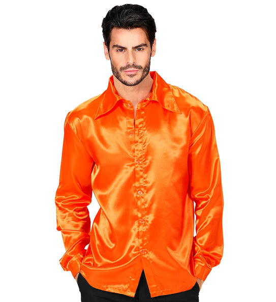 Widmann SRL Oranje jaren 70 Disco shirtjes