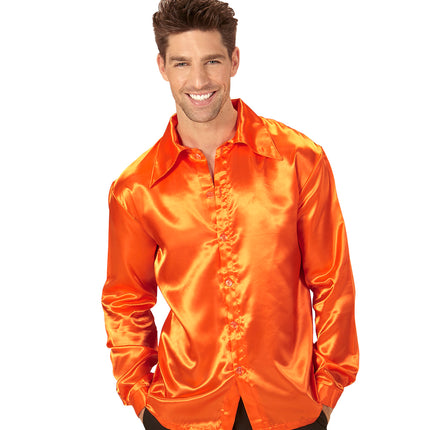 Widmann SRL Oranje jaren 70 Disco shirtjes