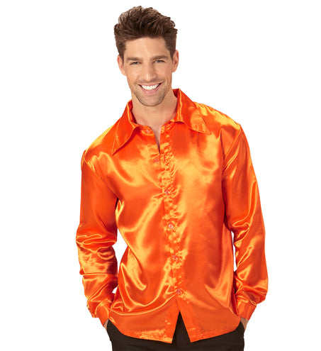 Widmann SRL Oranje jaren 70 Disco shirtjes