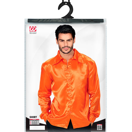 Widmann SRL Oranje jaren 70 Disco shirtjes