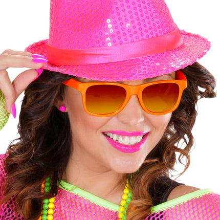 Widmann SRL Oranje karakter bril Blues brother