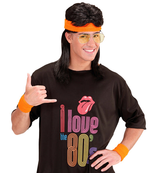 Widmann SRL Oranje zweetbanden set neon