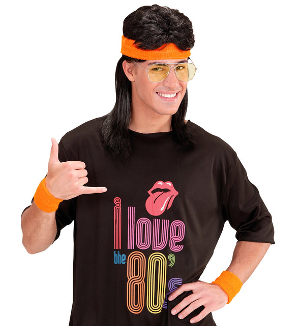 Widmann SRL Oranje zweetbanden set neon